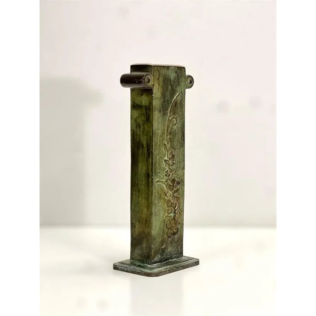 1930s Exclusive Bronze Vase by Böwi Bronze, 1930s For Sale - Image 5 of 13