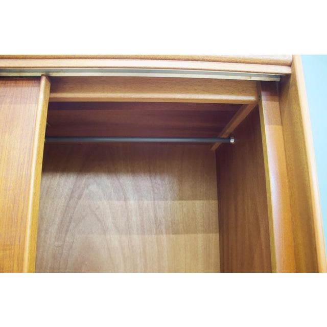 Teak Double Sliding Door Wardrobe from Austinsuite, 1960s For Sale - Image 6 of 11