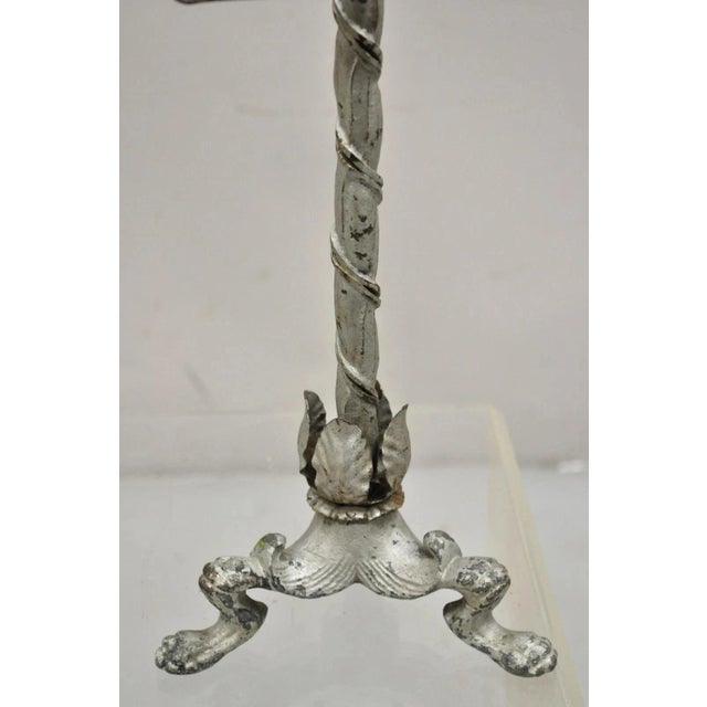 Late 19th Century Antique Victorian Cast Iron Tripod Paw Feet General Store Retail Display - Pair For Sale - Image 5 of 11