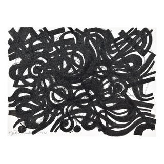 Egbert Bruckner, Dense Abstraction, 1952, Ink For Sale