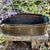 Vintage Copper Hammered Basin French Country Basin Planter With Steel Handles For Sale - Image 4 of 11