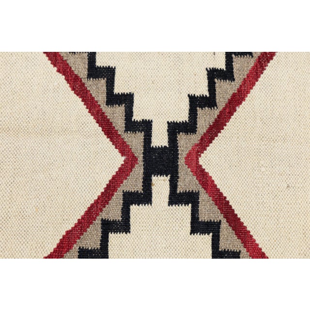 Textile Modern Navajo-Style Wool Area Rug – Geometric Ganado & Klagetoh Inspired Design For Sale - Image 7 of 11