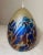 1990s 1990s Hand Blown Maytum Studio Art Glass Iridescent Aurene Egg Shaped Oil Lamp Vase For Sale - Image 5 of 14