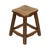 Characterful solid wood stool with 4 legs and sculpted legs featuring patterns and floral decoration, second half of the...