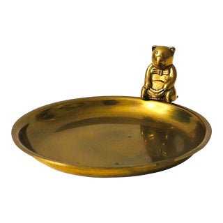 Brass Bear Tray For Sale