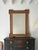 Architectural Oak Wall Mirror with Crossette Corners, France, 1920s For Sale - Image 11 of 11