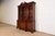 English Baker Furniture Historic Charleston Georgian Flame Mahogany Lighted Breakfront Bookcase Cabinet For Sale - Image 3 of 16
