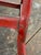 Red Painted Industrial Toledo Metal Furniture Stool For Sale - Image 9 of 13
