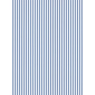 The House of Scalamandré Johnson Stripe Wallpaper, Cobalt For Sale