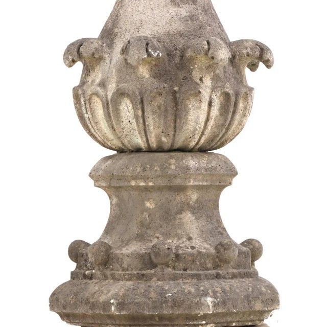 Baroque A Belgian Carved Stone Finial, C. 1850. For Sale - Image 3 of 5