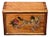 Rosewood Box With Mother of Pearl Bird & Peach Inlay - Chinese Trinket Chest For Sale