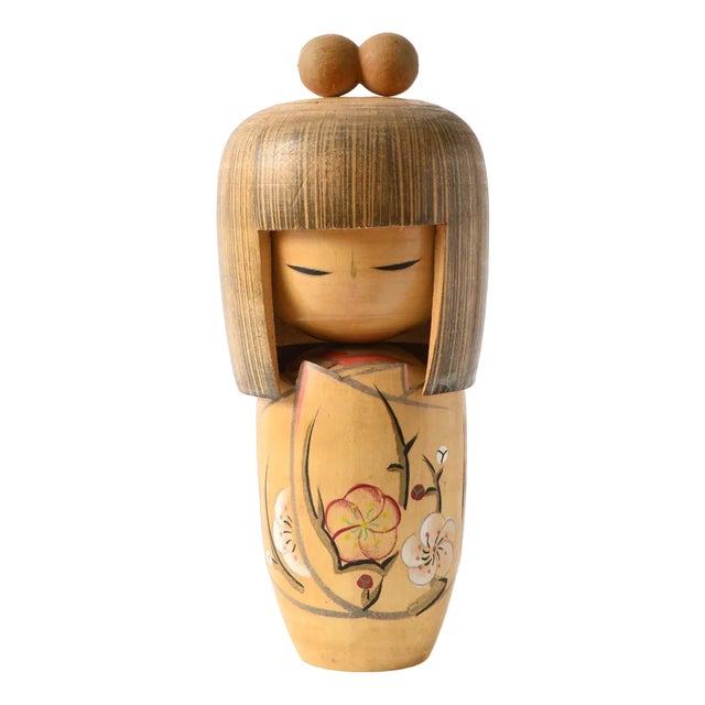 Vintage Japanese Wooden Kokeshi Doll by Kojo Tanaka, 1950s For Sale