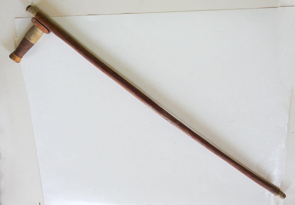 Vintage Solid Oak Walking Stick Cane – Heavy, Stout & Original – Arts & Crafts Style – Post-1940 UK
