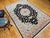 Textile Fine Persian Tabriz Rug, Hand-Knotted Wool & Silk, Floral Pattern, Black & Ivory, 7x10 For Sale - Image 7 of 18