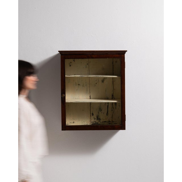 19th Century France Red Wood Display Cabinet For Sale - Image 9 of 11