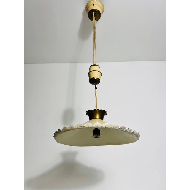 Italian Counterweight Pendant Lamp, 1950s For Sale - Image 4 of 12