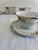 Traditional Vintage Meito China “Warren” Hand-Painted Floral Cups and Saucers, Set of 5 For Sale - Image 3 of 9