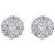 1.60 Carat Diamond Floral Cluster Flower Stud Earrings in 18 Karat White Gold For Sale - Image 10 of 18