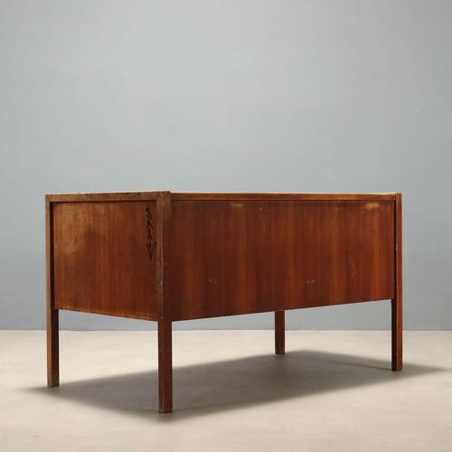 Wooden Desk with Drawers, 1960s For Sale - Image 9 of 10
