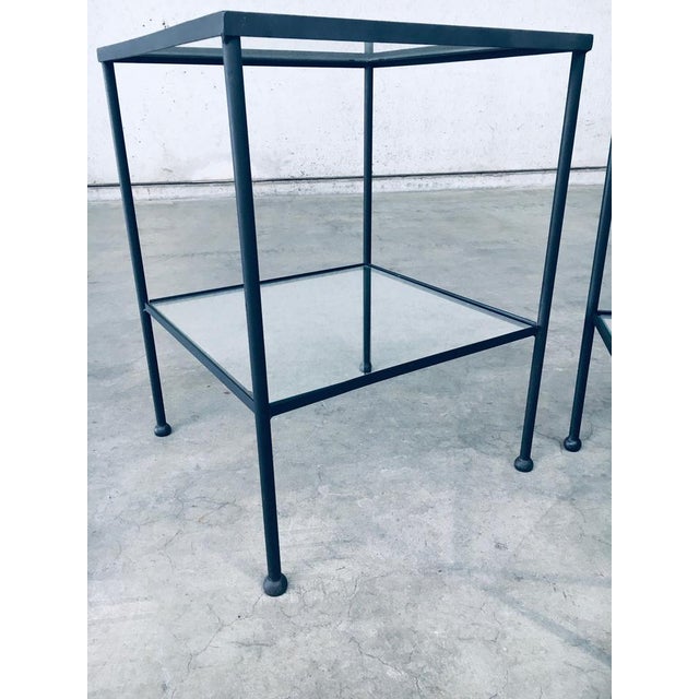 1960s Minimalist Two Tier Side Tables, Belgium, 1960s, Set of 2 For Sale - Image 5 of 18