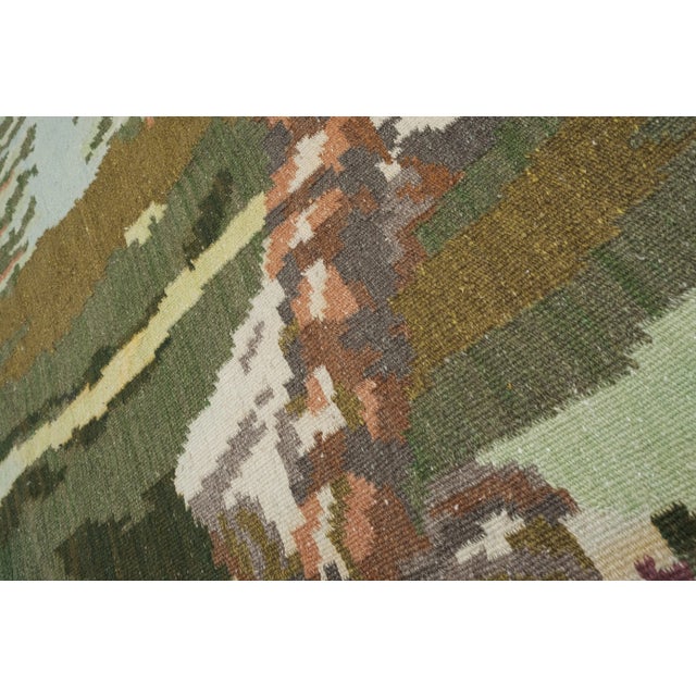 Textile Vintage Tiger Kilim Rug - Animal Tapestry For Sale - Image 7 of 13