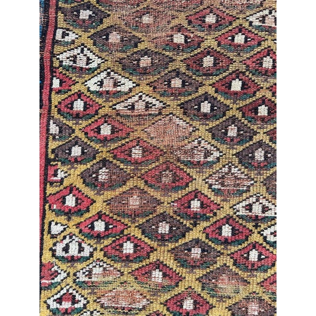 19th Century Kurdish Distressed Rug For Sale - Image 9 of 18