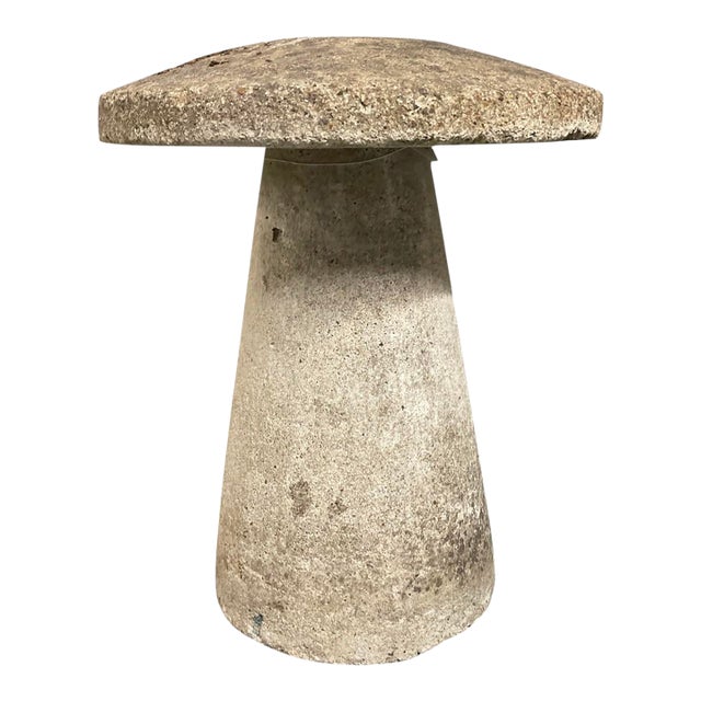 Vintage English Style Cast Stone Staddle Stone Garden Ornament For Sale