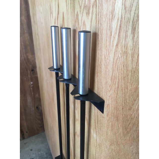 Vintage Modernist Fire Tool Set- 3 Pieces For Sale - Image 10 of 12