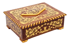 Jewelry Box in Marquetry, 1970s
