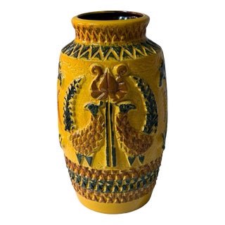 Pottery Model 960 Peacock Vase from Bay Keramik, West Germany For Sale