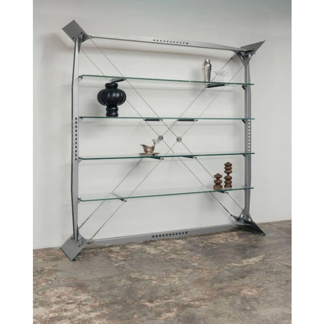 Industrial Vintage Bookcase by Xavier Matégot, 1980 For Sale - Image 3 of 9