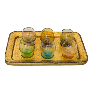 Mid Century Italian Crystal Shot Glasses