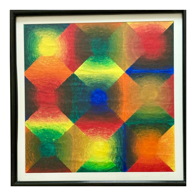 Oil Painting - Abstract Geometric For Sale