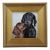 Dachshunds Dog Portrait Study Painting Including the Antiqued Gold Wood Frame For Sale