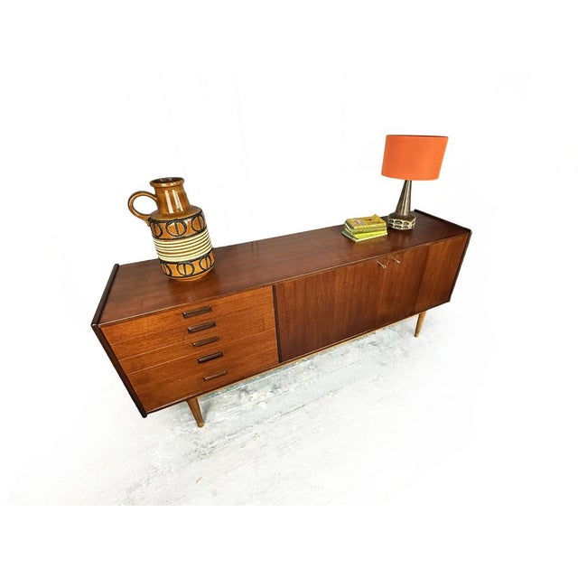 Brown Vintage Scandinavian Teak Ulferts Tibro Sideboard by Tage Olofsson for Heals, 1950s For Sale - Image 8 of 18