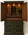 Vintage Mediterranean Revival Gentleman’s Dry Bar Cabinet in Onyx Emerald & Gilded Brass For Sale In Los Angeles - Image 6 of 6
