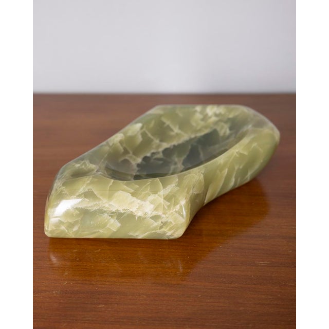Mid-Century Modern Vintage Italian Onyx Stone Ashtray, 1960s For Sale - Image 3 of 9