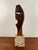 Abstract Wood Sculpture on Stone base. came from the home of a prolific art collector from Akron Ohio. It is unsigned and...