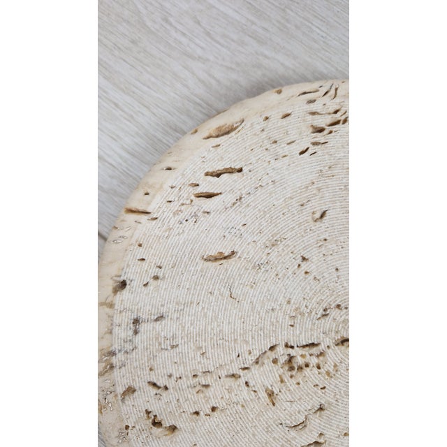 1970s Pocket Emptiers in Turned Travertine from Up & Up, 1970s, Set of 2 For Sale - Image 5 of 18