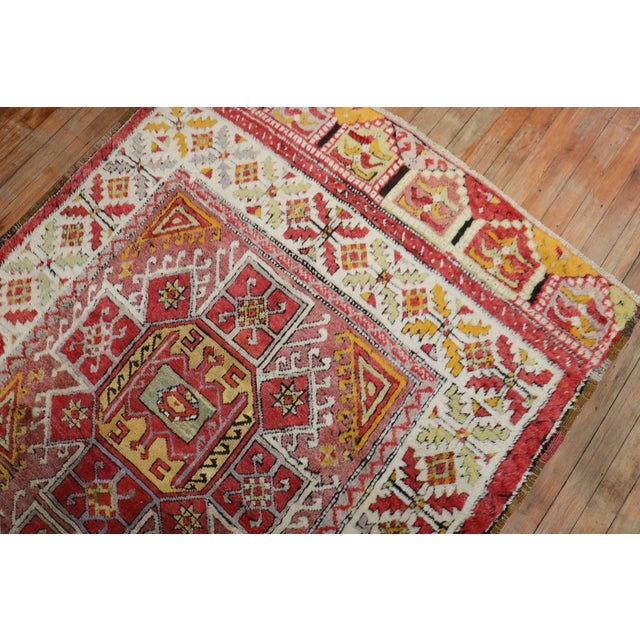 Antique Zabihi Collection Turkish Konya Rug For Sale - Image 4 of 12