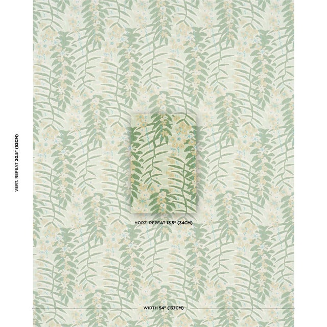 Ashbee Botanical is an airy allover floral fabric with wonderful movement and a loose, stylized aesthetic. Printed on a...