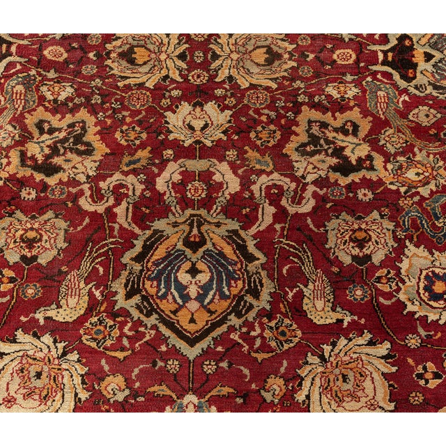 Antique Indian rugs are well-known among rug collectors for their exquisite designs, often based on classical Persian...
