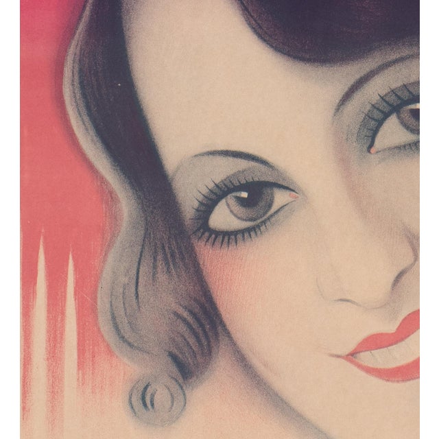 Early 20th Century Large French Art Deco Movie Poster of Stella Dargis Poster by Dola For Sale - Image 5 of 12