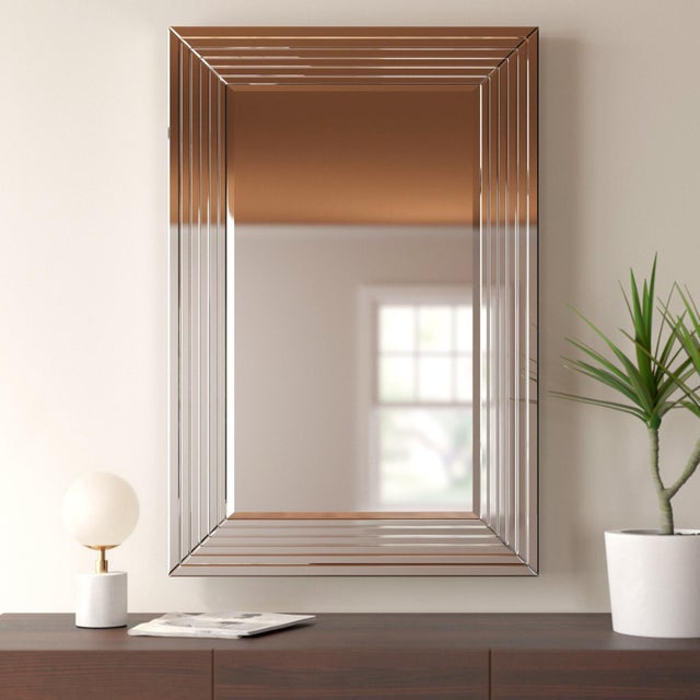 Silver Lenox Mirror For Sale - Image 8 of 9