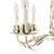 White Italian Tole 6-Arm Palm Leaf Chandelier in Painted White Metal, C. 1970s For Sale - Image 8 of 16