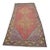 1960s Handknotted Floral Orange Rug For Sale