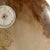 Rust ombre hand painted glass embellished with gold wire and glass discs (lg: 6.25W x 5d x 19h, md: 9w x 4.25D x 14.75H,...
