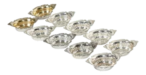 Vintage Sterling Silver Tableware - Set of 10