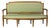 18th Century French Louis XVI Walnut Settee With Celadon Velvet For Sale