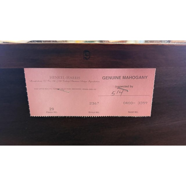 C2000 Henkel Harris Mahogany Inlaid Sideboard No. 2367 For Sale - Image 13 of 18